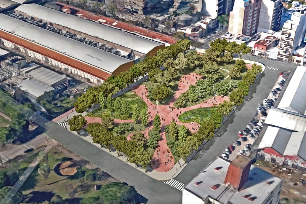 Espacio verde en lugar de shopping a cielo abierto: así será la nueva plaza Clemente de Colegiales